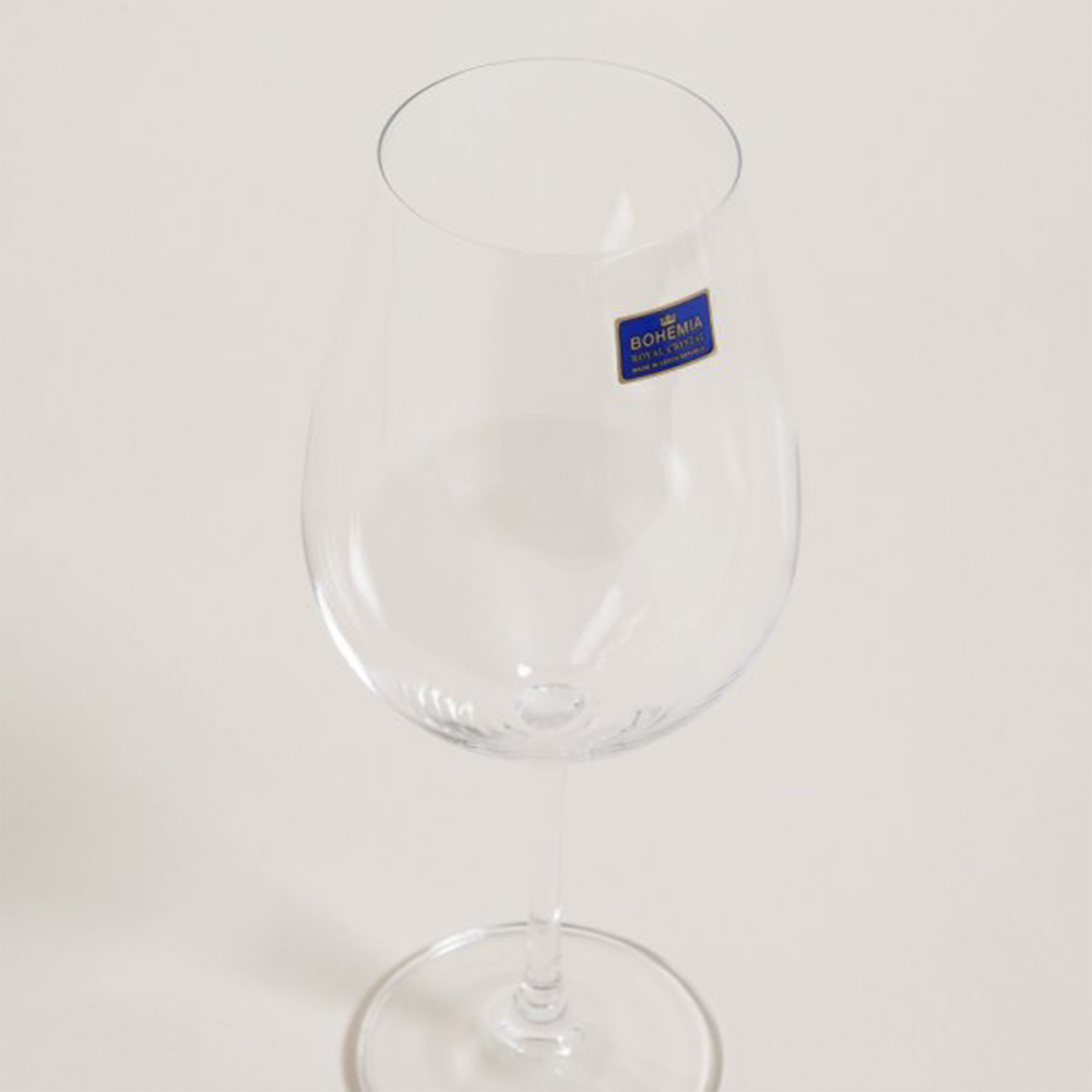 SET X 6 COPAS DE CRISTAL DE BOHEMIA SARAH 690 ML