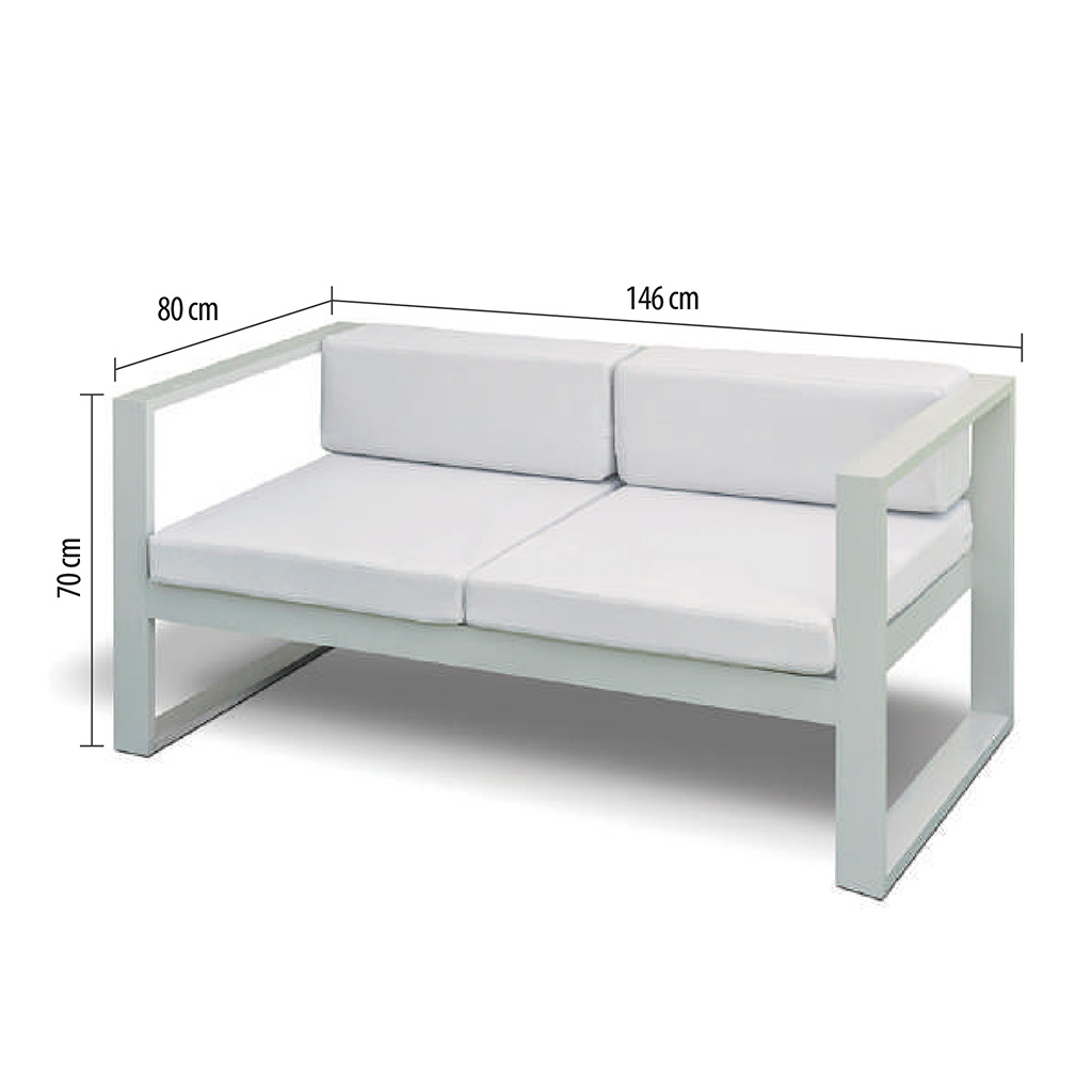 Sillon de aluminio para exterior grande - ÖFEN